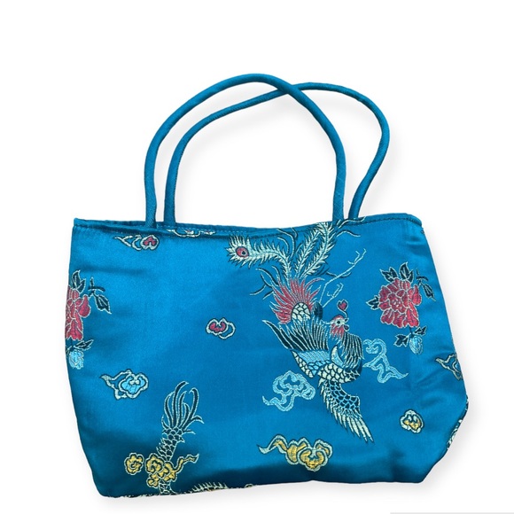 Kimera Turquoise‎ Blue Colorful Designs Small Purse - Picture 1 of 8